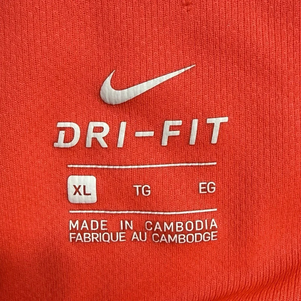 Nike Dri-Fit Training T Shirt Mens XL Red Short Sleeve Athletic Performance‎ Tee